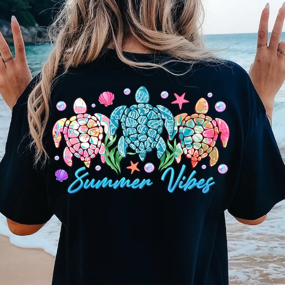 Summer Vibes Turtle PNG,Sea Turtle Sublimation Design,Beach Vibes Png,Ocean Life PNG Design,Tropical Turtle Design,Ocean Turtle Png