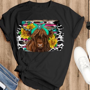 Highland Cow Serape PNG Cow Pngcowhide PNG Sublimation - Etsy