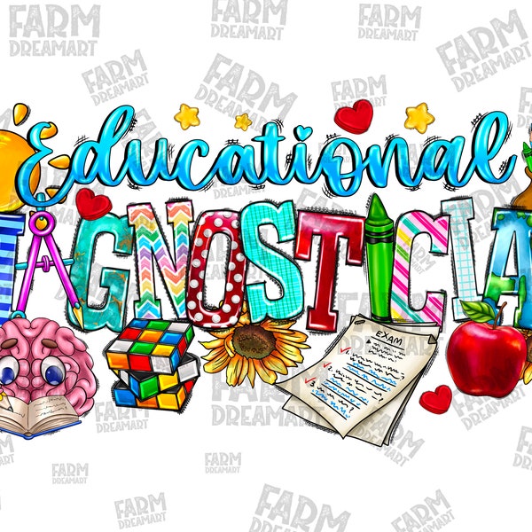 Educational Diagnostician png,Teacher Appreciation Back To School png Cut File,Sublimation Png,Digital Download