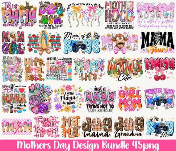 Mothers Day Sublimation Bundle,Mom PNG Bundle,Funny Mom PNG Designs,Boy Mom Girl Mom PNG,Motherhood Sublimation,Mothers Day Design