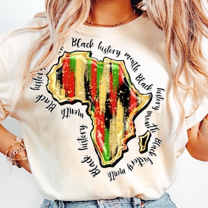 Africa Map Png, Black History Png, Black History Month Sublimation Png, African American Png, Juneteenth Png, Black History brushstroke png