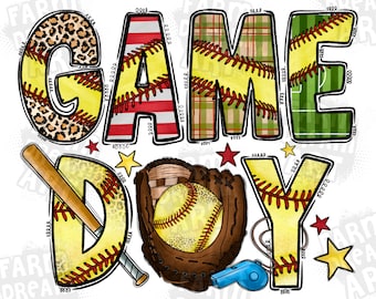 Game Day Softball, Tis the Season Softball, Softball Mom Png, Softball Clipart, PNG file for sublimation, Softball Mama Png, Game Day png