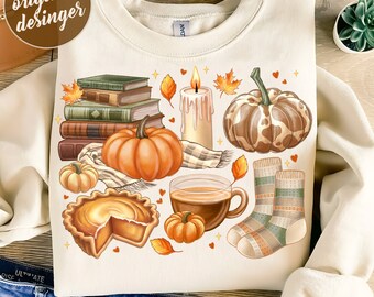 Retro Fall Vibes Png, Fall Png, Fall Floral Png, Trendy fall design, Pumpkin png, Fall Pumpkin, Autumn png, Digital Art, Sublimation Designs