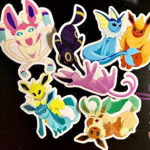 Evee Evolutions || Sticker || Waterproof || Glossy