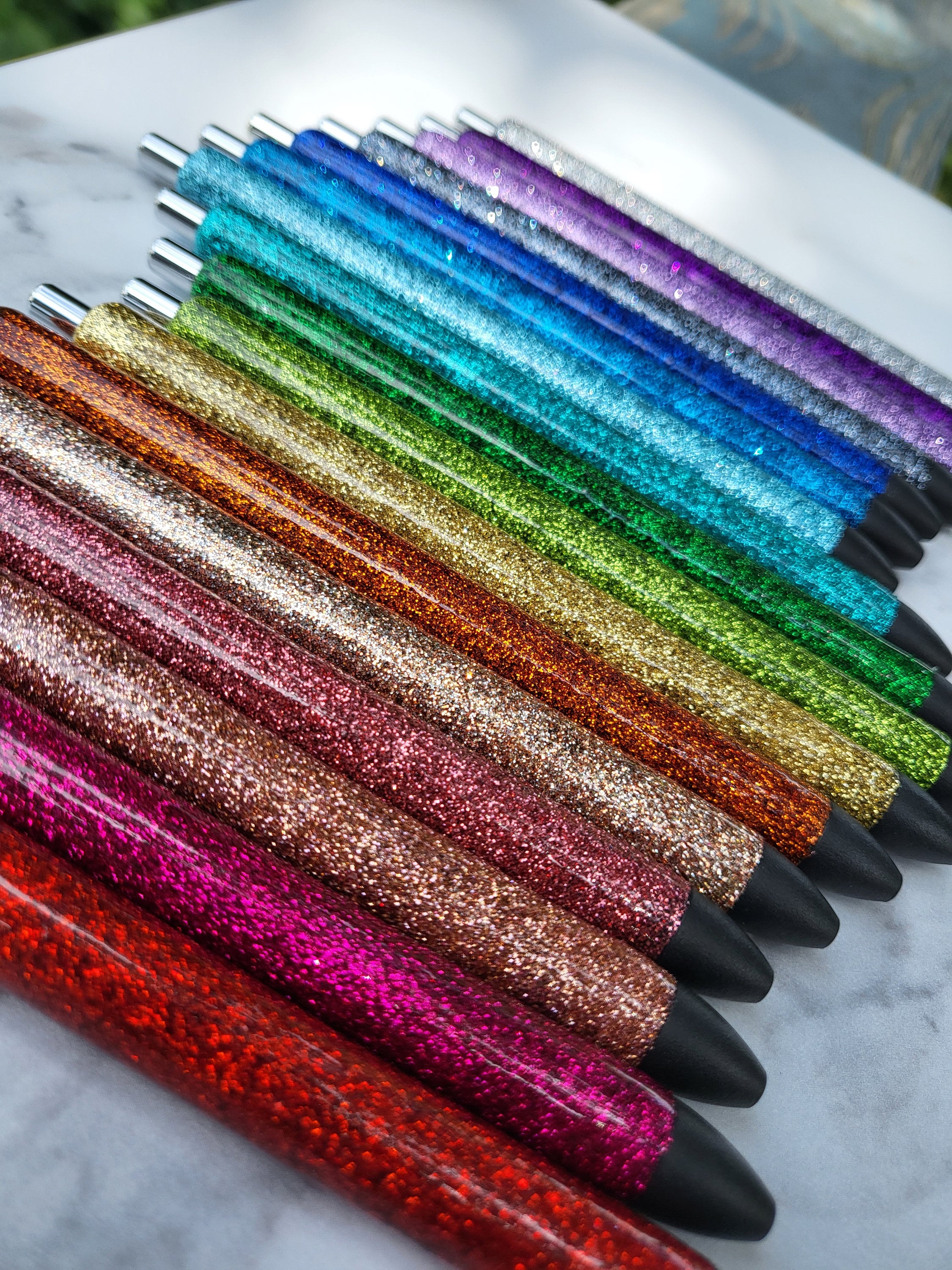 Glitter Gel Pens Personalized Pens Custom Gel Pens Epoxy Pens Resin Glitter  Pen Customized Glitter Pen Inkjoy Gel Pens 0.7 Gift Ideas 