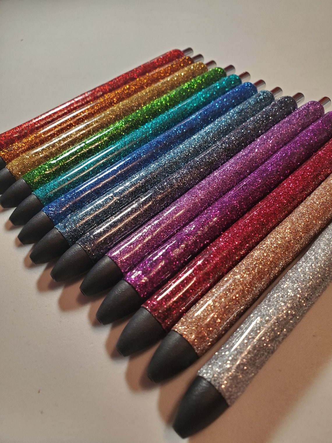 Glitter Resin Pens Etsy