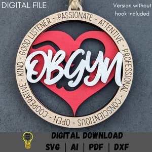 OBGYN Svg, Obstetrician Gynecology Svg, Gift for Medical Doctor ...