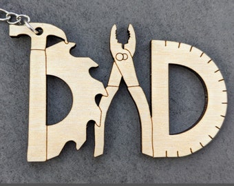 Father's day svg, Keychain for Dad svg, Tool lover gift, Dad gift svg, Designed for Glowforge, ai svg dxf pdf, Hammer Pliers Saw Protractor