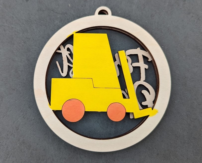 Forklift Operator Svg Ornament Digital File Gift for Etsy