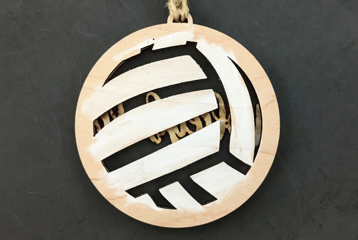 Volleyball Svg Gift for Volleyball Player. Ornament or Car Etsy