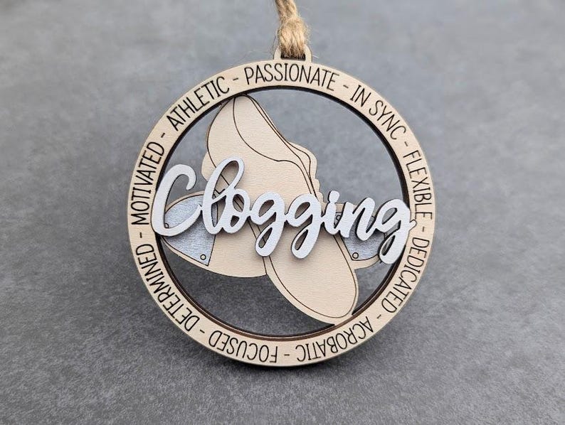 Clogging Svg - Ornament or Car Charm Digital File for Clog Dancer - Cut ...