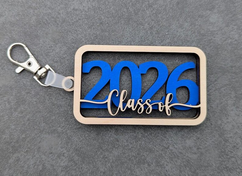 Class of 2026-2030 Keychain Bundle SVG, Double Layer Keychain Laser Cut ...