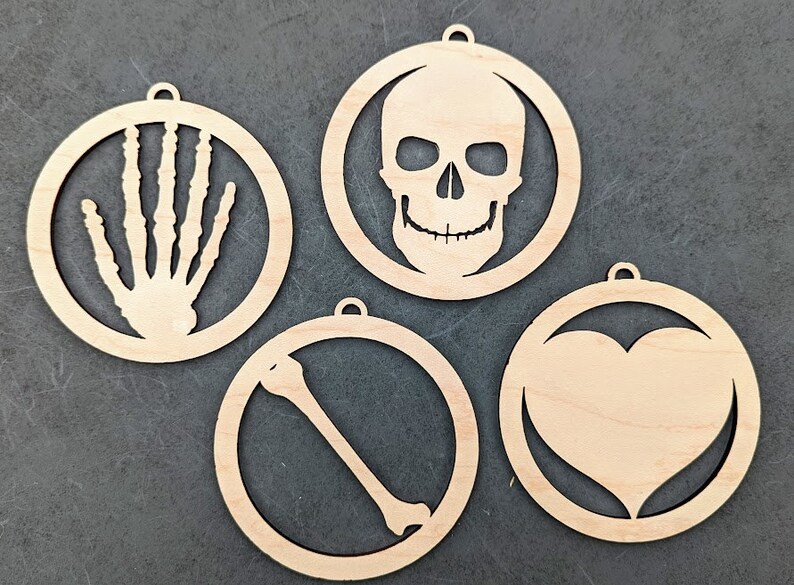 Strålterapeut svg, medicinsk avbildningsprydnad eller bilberlock svg, present till medicinsk personal, klipp och markera laserskuren fil testad på Glowforge bild 4