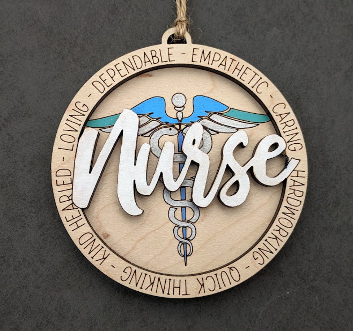 Nurse Svg Ornament File Gift for Medical Nurse or Personnel Etsy