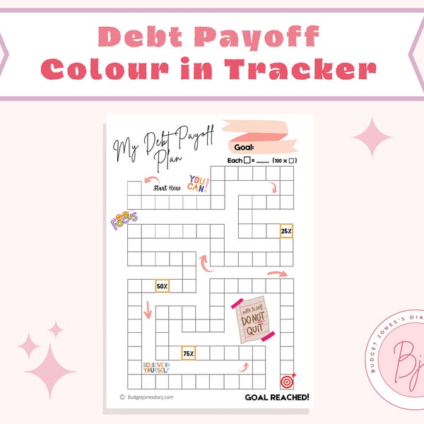 Debt Payoff Plan, Challenge to Pay off Debt, Debt Payoff Challenge, Debt Payoff Tracker Printable, Debt Repayment Tracker Printable
