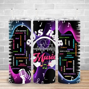 R&B Music Tumbler Wrap