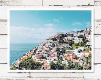 Printable photography, digital download photography, travel prints, travel photography, positano, cityscape, amalfi coast prints