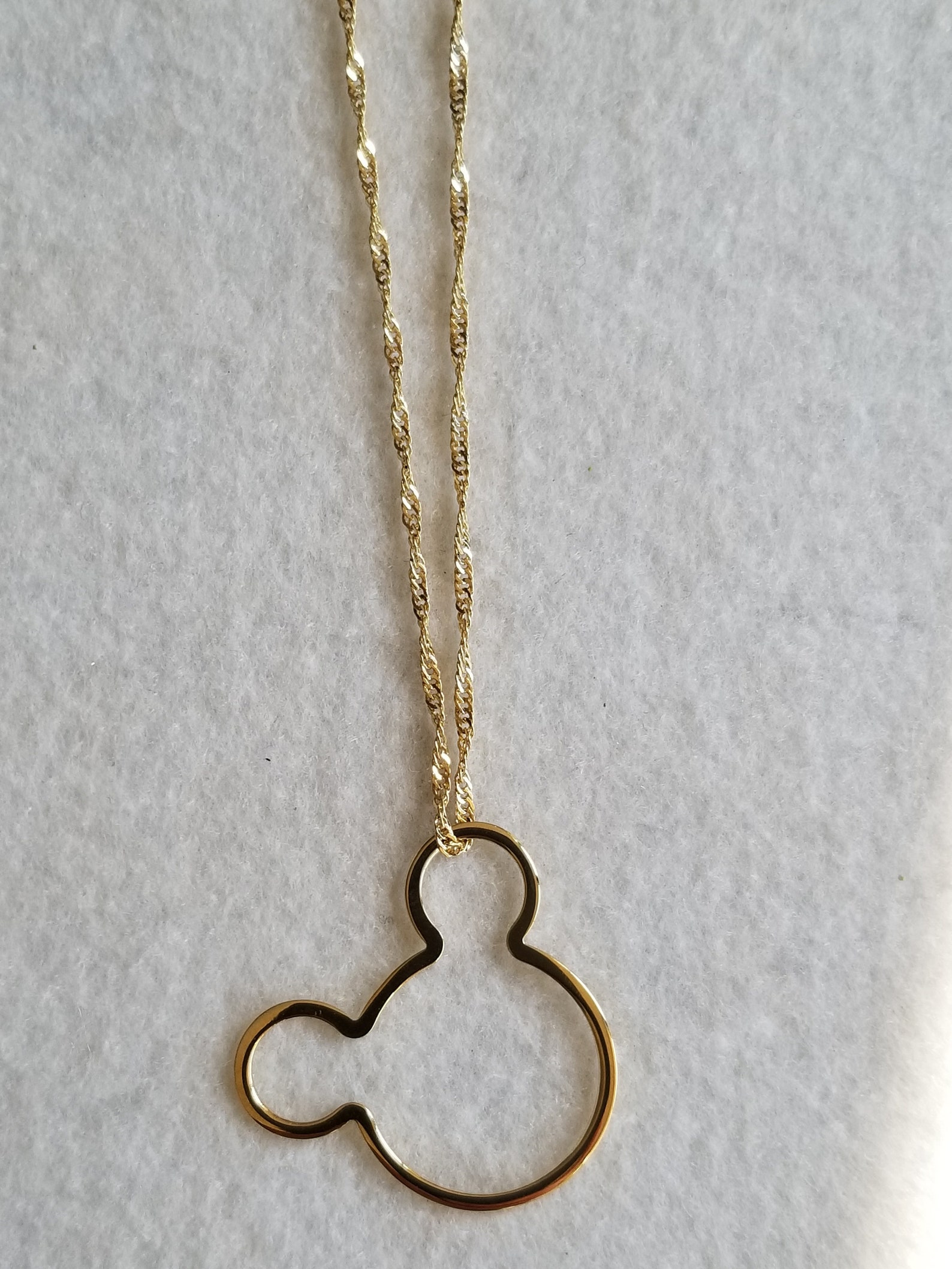 14K Gold filled mickey necklace Etsy