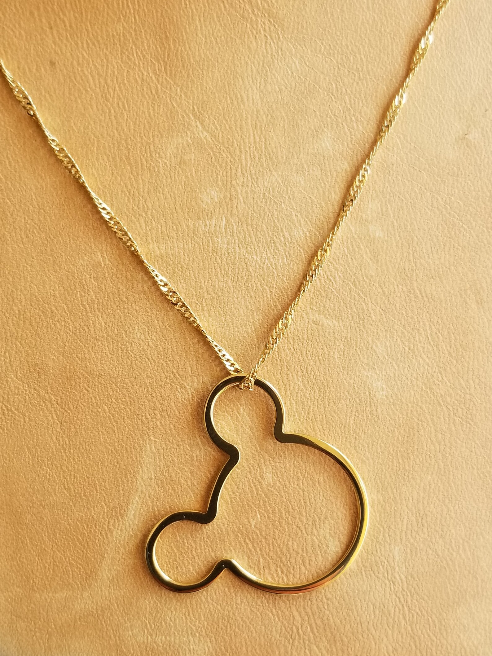 14K Gold filled mickey necklace Etsy