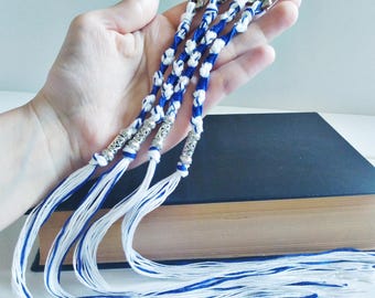 Yahuah 10-5-6-5 bawełniany tzitzit | Karabińczyk ze stali nierdzewnej