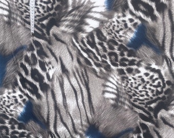 Polyester, Soft Skin, elastisch, Wildkatze, Bengalkatze, Leopard.