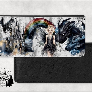 dark dragon fairy sublimation wallet digital Design