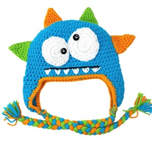 NUR MUSTER | Gehäkelte Monster Mütze mit oder ohne Ohrenklappen | Easy Monster Mütze PDF Nähanleitung | Originale Häkelanleitung