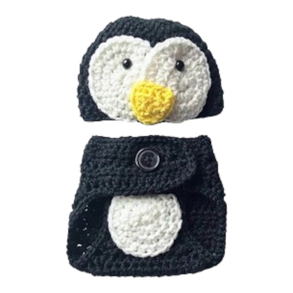 Crochet Baby Penguin Outfit Newborn 0-3 months | PATTERN ONLY | Crochet newborn outfit | Easter Penguin | Crochet Baby outfit | PDF pattern