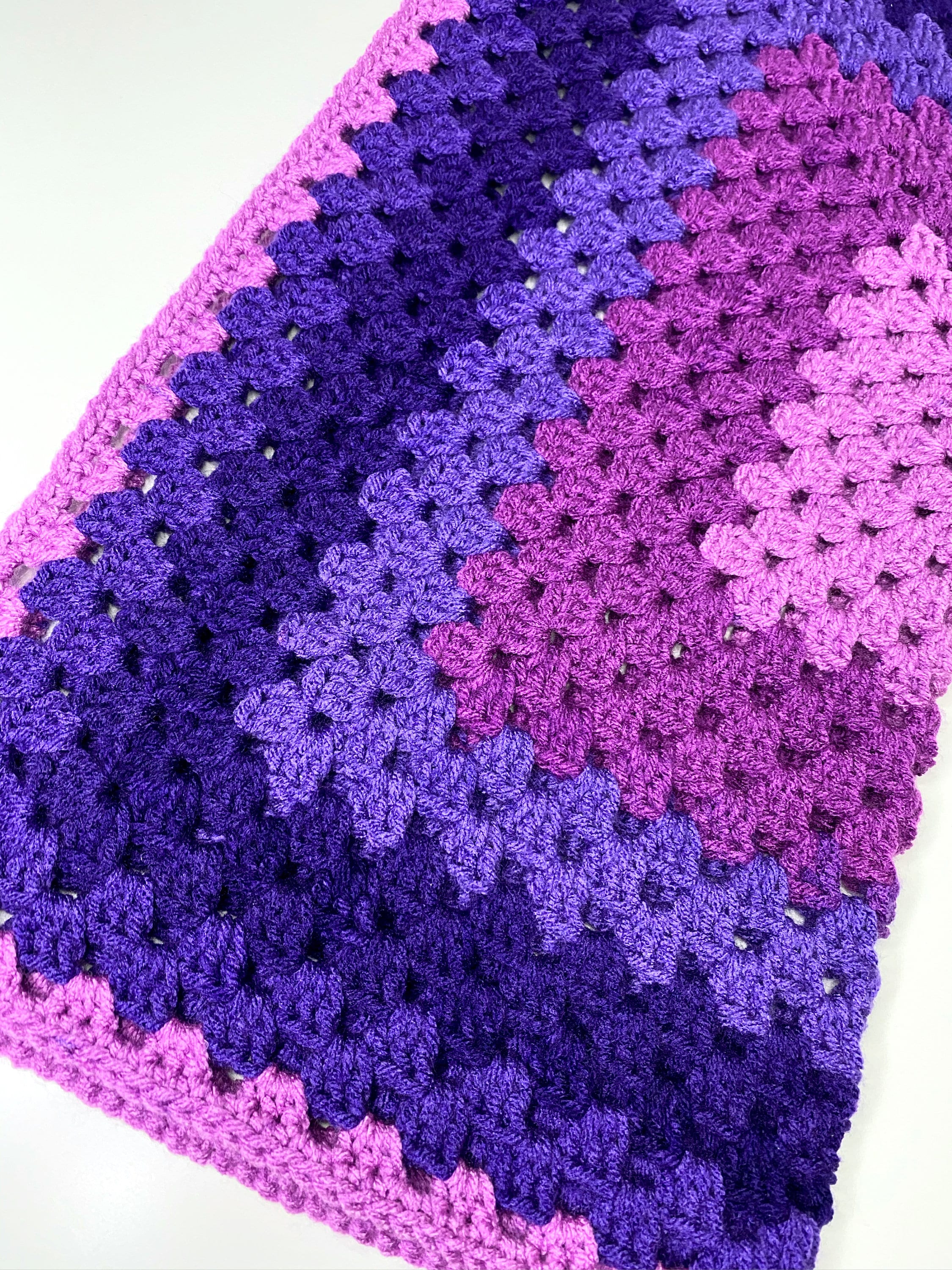 crochet granny square baby blanket Hand made