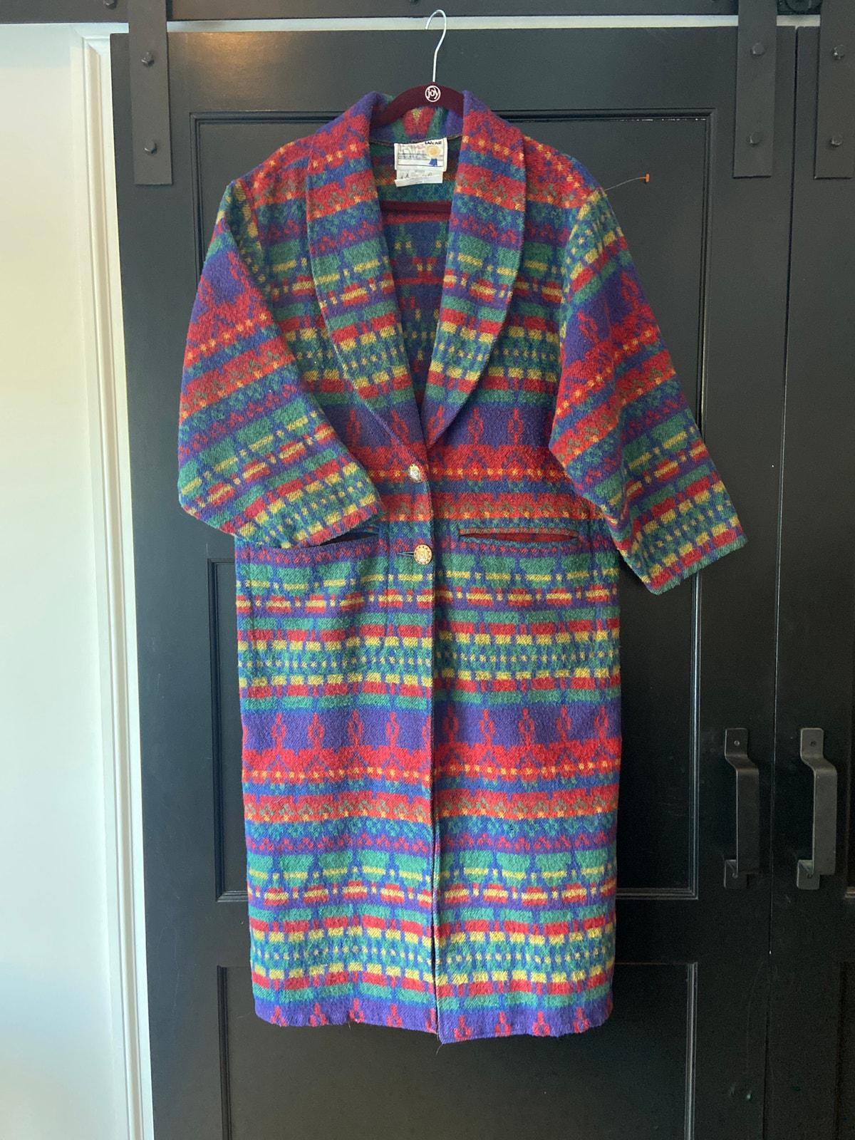 Vintage Pioneer Wear Long Wool Southwestern Jacket Sz M - Etsy