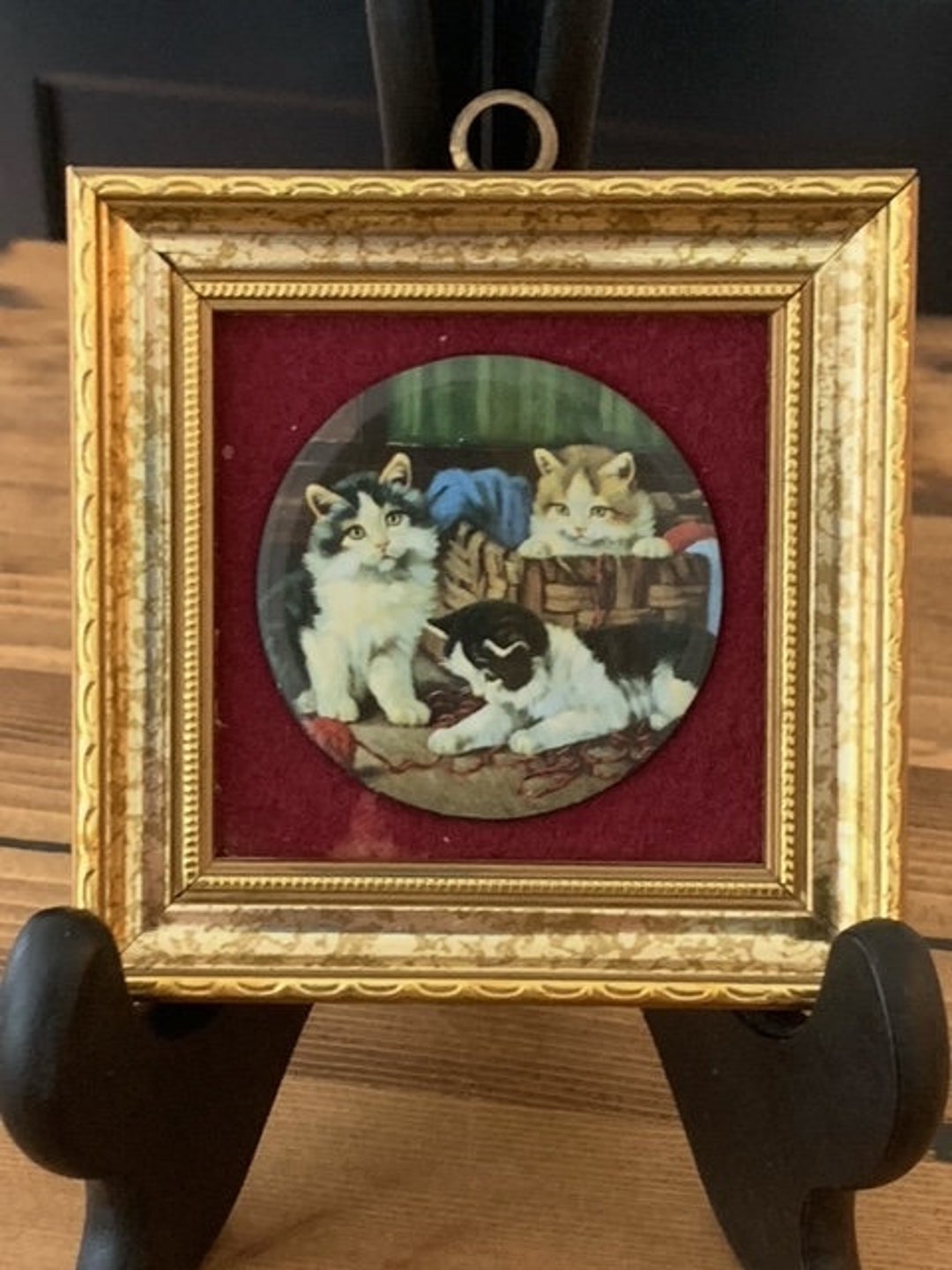 Vintage Vitreous Enamel Mini Painting by Pat Collins Etsy