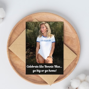 Bonnie Blue Meme Geburtstagskarte