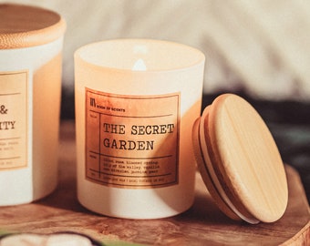 The Secret Garden Candle | Book Inspired Gift | Flower Scent Candle | Bookish Candle | Book Lover Gift | Soy Wax Candle