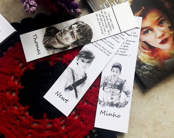 maze runner bookmark etsy