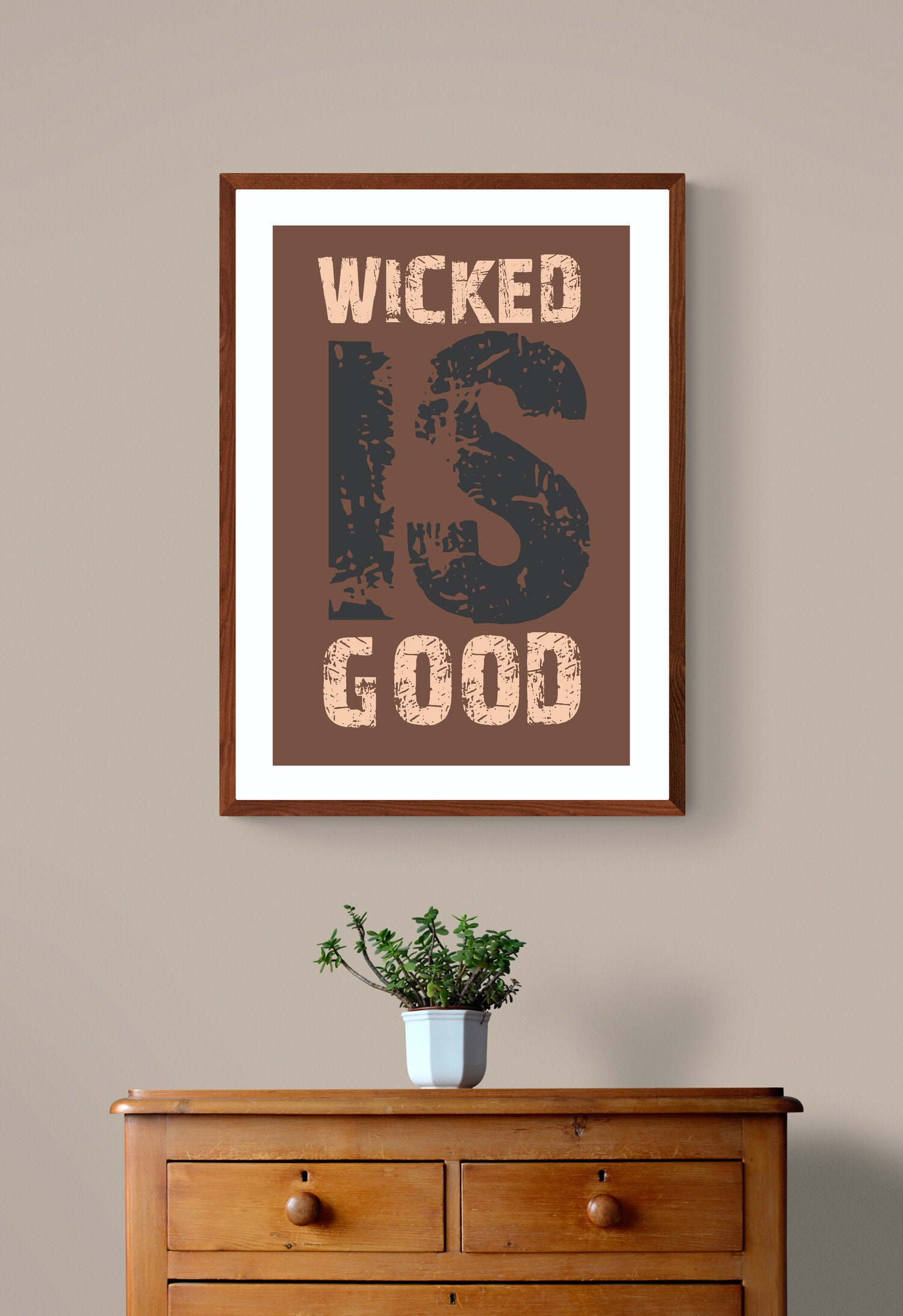 Wicked is good poster Maze Runner Quote Wall Art Poster Home Etsy