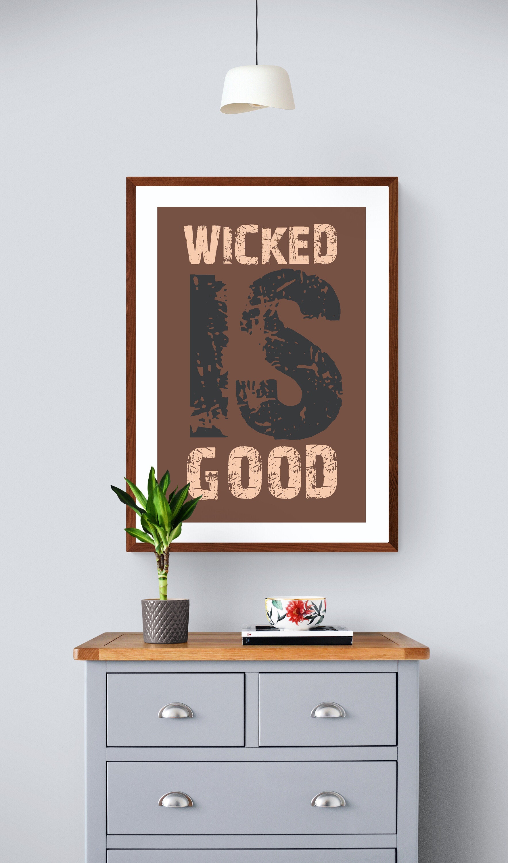 Wicked is good poster Maze Runner Quote Wall Art Poster Home Etsy