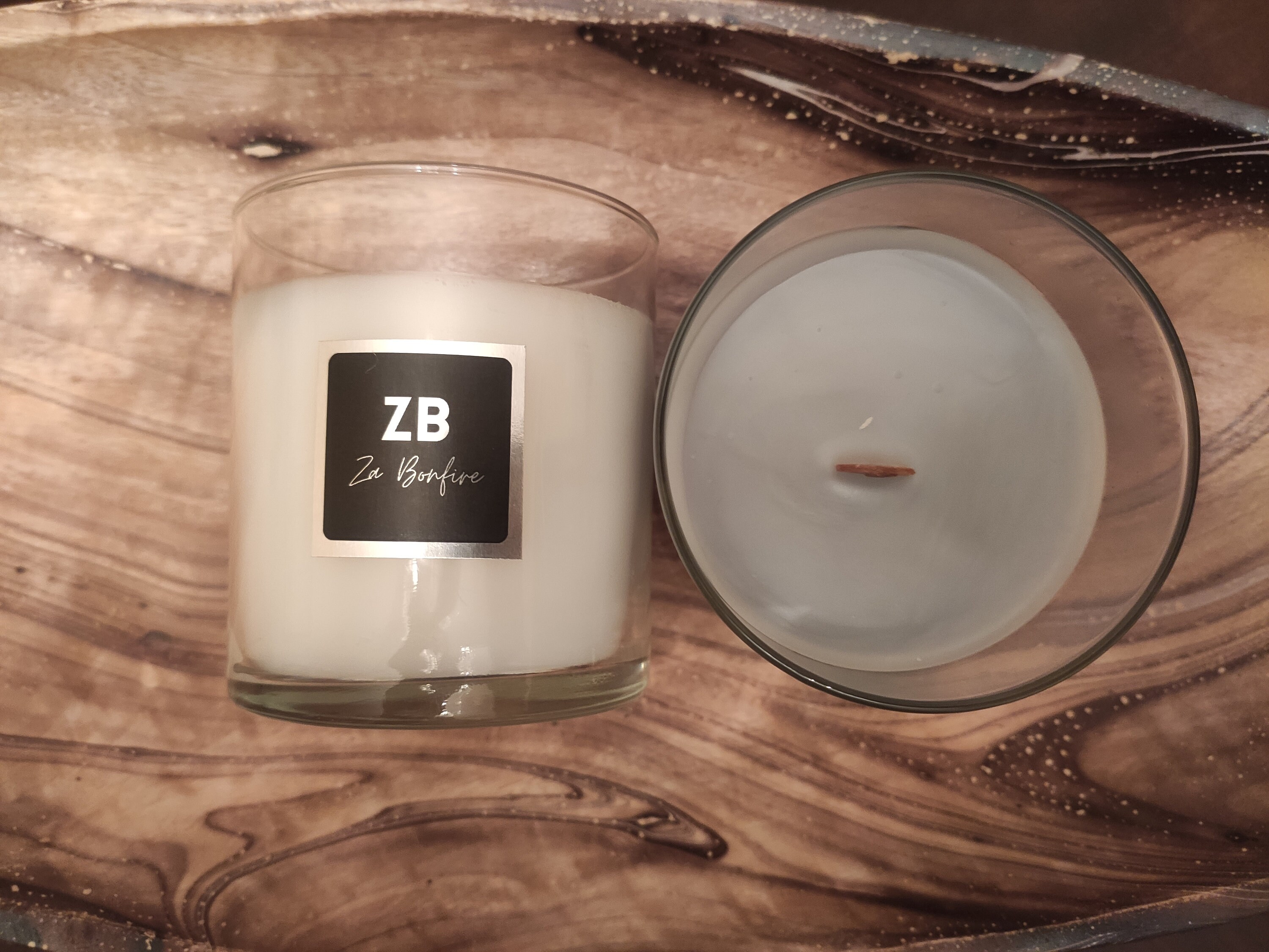 Handmade Crackling Wood Wick Candles Multiple Fragrances Etsy