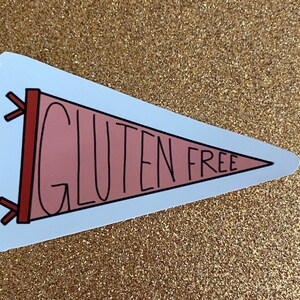 Gluten-Free Pennant Sticker