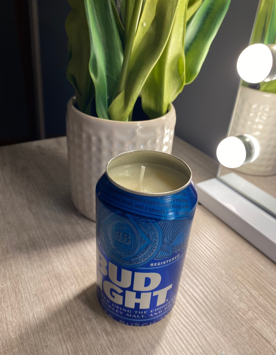 Bud Light Can Soy Candle Etsy