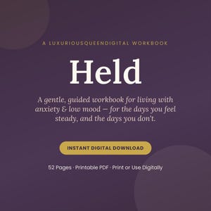 Cuaderno de trabajo sobre ansiedad y depresión en PDF / Diario de autoayuda para la salud mental / Herramienta de terapia imprimible / Descarga digital para el alivio de la ansiedad