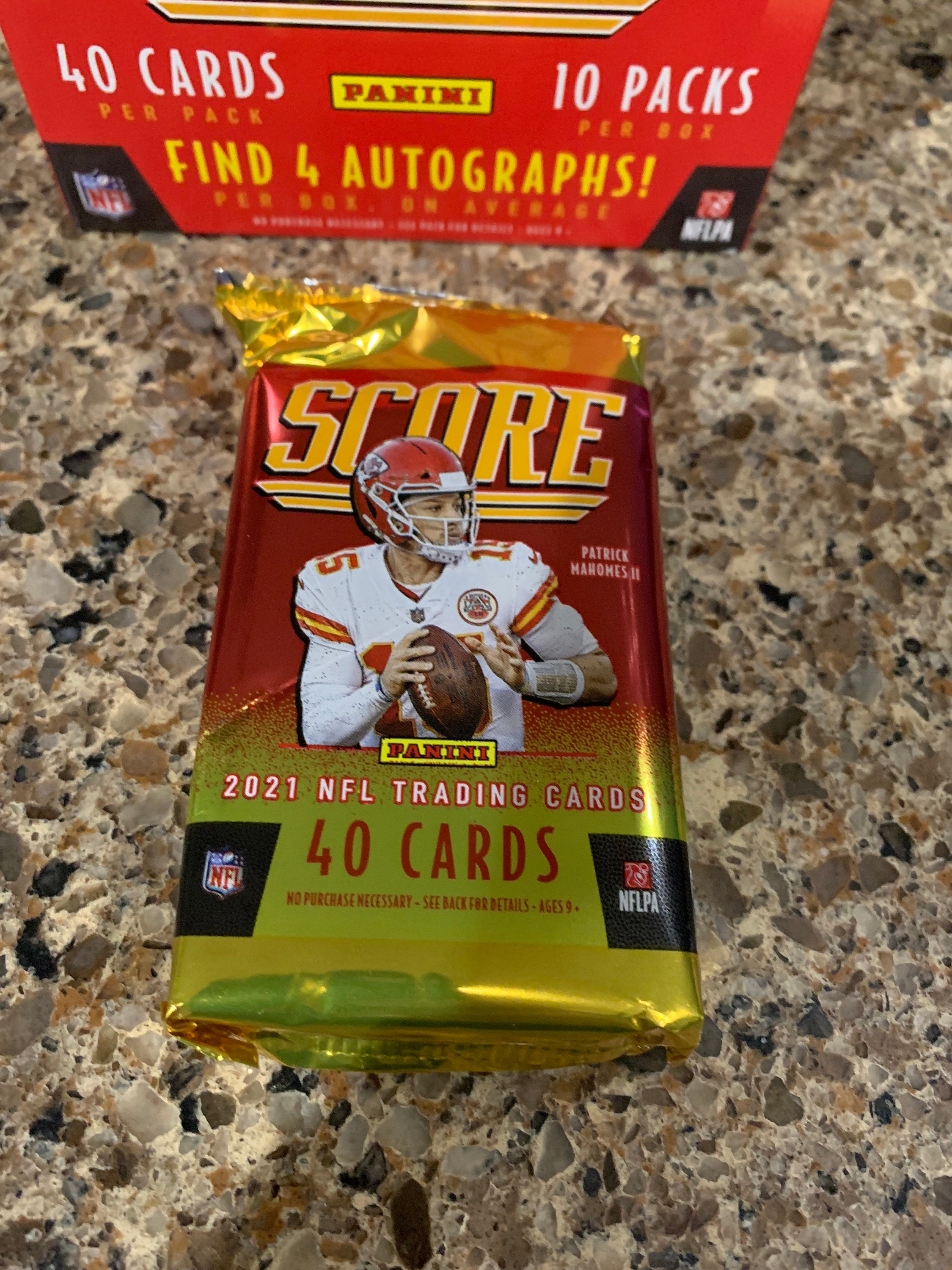 2021 Panini Score Football Hobby Pack Lot Look for