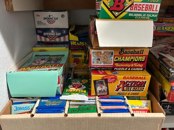 Lot D'emballages Cire Baseball Années 80 – Plus De 250 Emballages – Occasion