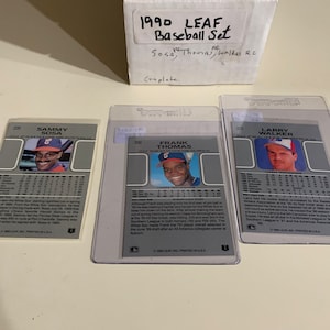 1990 leaf baseball complete set