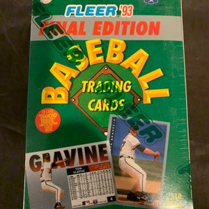 Ensemble d'usine de mise à jour de l'édition finale du baseball Fleer de 1993 avec 10 cartes hommage en diamant