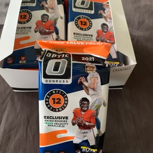 2020 Panini Donruss Optic Football Single Cello Value Fat Pack para venda