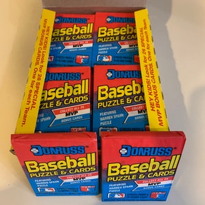 1989 Donruss  Baseball Vintage Single Pack Lot From A Freshly Opened Box. Look For RC Griffey JR, Randy Johnson, Biggio, Curt Schilling
