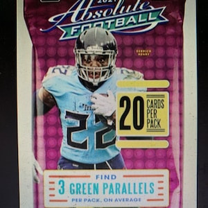 2021 Panini Absolute Football Jumbo Value Pack (Green Parallels!) Dieses Angebot gilt für ein einzelnes Jumbo Pack