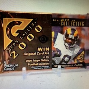 Topps 2000 NFL Football (1) Sealed Pack From Hobby Box