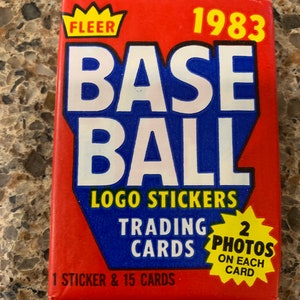 Confezione di cera da baseball del 1983, Vintage. (1 lotto di confezioni). Boggs, Gwynn, Sandberg RC
