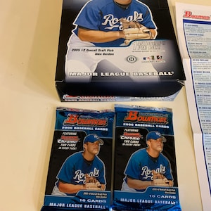 2006 Bowman Baseball Hobby Pack from a freshly opened Box this listing is for one vintage pack